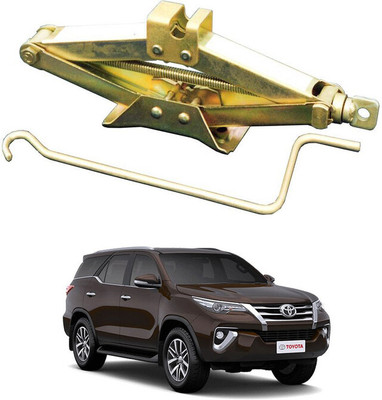 MATIES Heavy Duty Manual Golden Scissor Iron Vehicle Lift Jack For Fortuner-New Vehicle Jack(2000 kg)