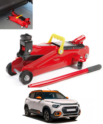 MATIES Hydraulic HeavyDuty 2Ton Trolly Jack With Operating Handle Universal For Car 44 Vehicle Jack(2000 kg)