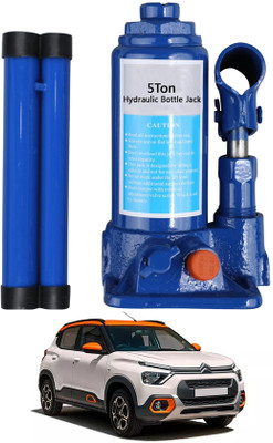 MATIES Vehicle Universal Hydraulic Alloy Steel 5ton Bottle Jack For Car,MUV,UTV 37 Vehicle Jack(5000 kg)