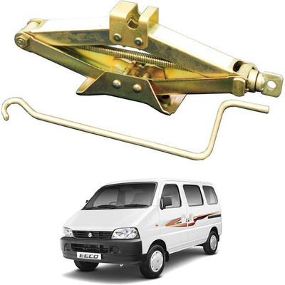 MATIES Heavy Duty Manual Golden Scissor Iron Vehicle Lift Jack For Ecco Vehicle Jack(2000 kg)