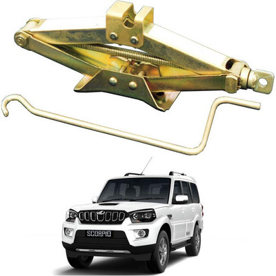 MATIES Heavy Duty Manual Golden Scissor Iron Vehicle Lift Jack For Scorpio-new Vehicle Jack(2000 kg)