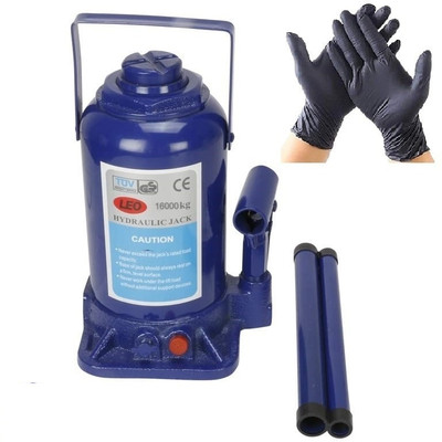 NAVI AUTO 16 Ton Universal Hydraulic Bottle Jack for All Vehicle Jack with 1 pair Gloves Vehicle Jack(16000 kg)