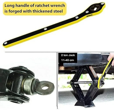Sahaj Enterprise Car Accessories Auto Labor-Saving Wrench with Long Hand Power Tool Vehicle Jack Stand(1000 kg)