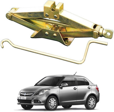 MATIES Heavy Duty Manual Golden Scissor Iron Vehicle Lift Jack For Swift-Dzire Vehicle Jack(2000 kg)