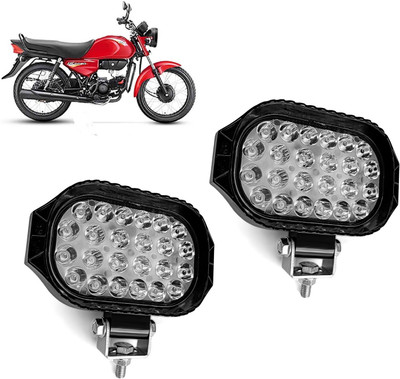 AUTO PEARL 24 LED Hi-Lo Ultra Bright White light Driving Spot Work Lights for Bike 079 Back Up Lamp Motorbike LED for Hero (12 V, 45 W)(HF Dawn, Pack of 2)
