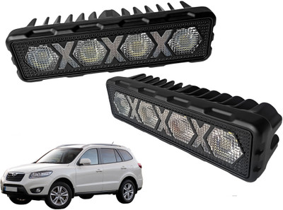 AUTO PEARL 6 Inch Auxiliary 16Led Light Bar White-Yellow Color Work Spot Light for Car A298 Fog Lamp Car LED for Chevrolet (12 V, 30 W)(Terracan, Pack of 2)