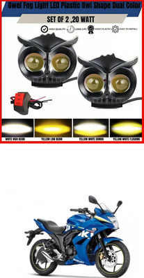 GONAMA Front, Rear LED Indicator Light for Universal For Bike Universal For Bike(White, Yellow)