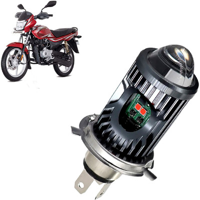 AUTO PEARL White/Yellow Dual Beam & Flicker Red/Blue Led for Platina 100 Fog Lamp Motorbike LED for Bajaj (12 V, 35 W)(Platina 100, Pack of 1)