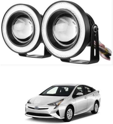 LOVMOTO Car COB LED Projector Light Car with Angle Eye Projector X244 Headlight Car, Motorbike LED for Toyota (12 V, 20 W)(Prius Hybrid, Pack of 2)