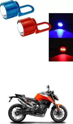 E-Shoppe Strobe Light Red Blue Auto Flashing Eagle Eye For 500 Interior Light Motorbike LED for KTM (12 V, 24 W)(Universal For Bike, Pack of 2)