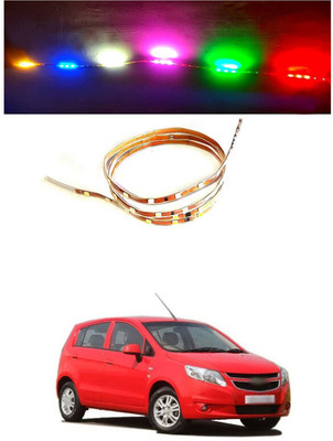 LOVMOTO DC 12 Volt 2.4 Watt Coin Shape LED Module Light Lamp Bulb Multipurpose SG1885 Indicator Light Car, Motorbike LED for Chevrolet (12 V, 12 W)(UVA, Pack of 1)