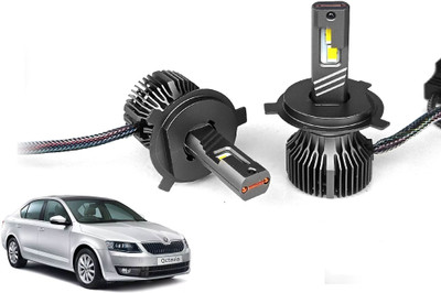 AUTO PEARL H4 Headlight Led with Better Dissipation Fan water Resistant White Light_A144 Headlight Car LED for Skoda (12 V, 120 W)(Octavia, Pack of 2)