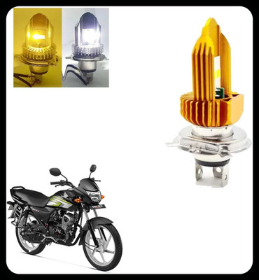 REPLEY BBD-halfdualcolor-h4-yel-whitw-061-BBD Headlight Car, Motorbike LED for Hero (12 V, 30 W)(CD Deluxe, Pack of 2)