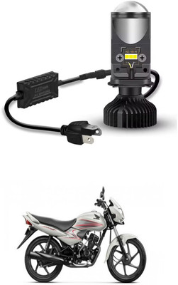LOVMOTO Front, Rear LED Indicator Light for Hero Splendor Plus(White)