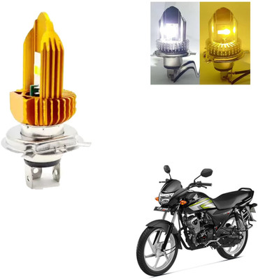 REPLEY dualcolor-h4-white-yellow-mode-061 Headlight Car, Motorbike LED for Hero (12 V, 30 W)(CD Deluxe, Pack of 2)