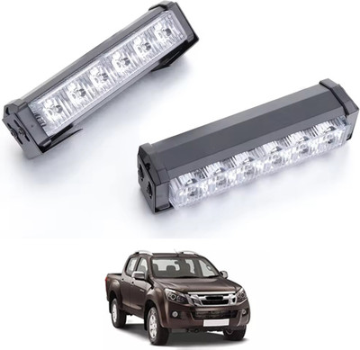 monolive Red & Blue Universal 6 LED Police Dual/Twin Light With Remote For Car-76 Interior Light Car LED for Isuzu (12 V, 55 W)(Universal For Car, Pack of 1)