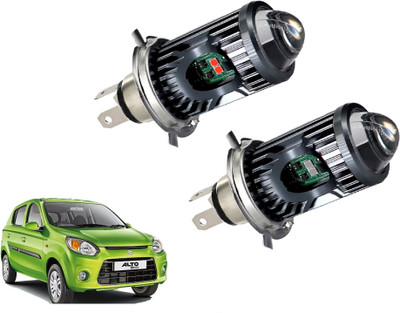 AUTO PEARL White/Yellow Dual Beam & Flicker Red/Blue H4 Led Bulb A011 Headlight Car LED for Maruti Suzuki (12 V, 35 W)(Alto 800, Pack of 2)
