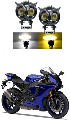 FURIOUS3D Sleek Owl Shape LED Fog Light with Metal Body F-662 Fog Lamp Motorbike LED (12 V, 40 W)(Universal For Bike, Pack of 2)
