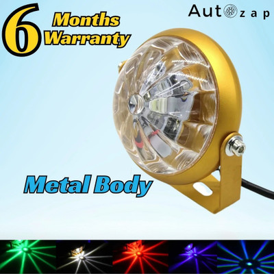 Autozap Motorcycle Metal Star Light Flash Chassis Strobe Light Underglow Ambient RGB Dash Light Motorbike, Car, Truck, Van LED (12 V, 30 W)(Universal For Bike, Universal For Car, Pack of 1)