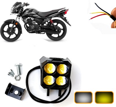 AUTO PEARL 4-Led Spot light Car Off-Road Vehicle Light Auxiliary White-Yellow Lighting E72 Fog Lamp Motorbike LED for TVS (12 V, 30 W)(Victor)