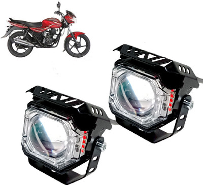 AUTO PEARL White/Yellow & Multi Flicker Red/Blue High Beam Led for Discover 100DTS-i Fog Lamp Motorbike LED for Bajaj (12 V, 30 W)(Discover 100 DTS-i, Pack of 2)