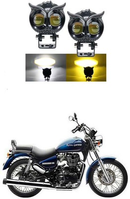 Dvis Owl Led Shape Metal Slim Body Fog Light D-661 Fog Lamp Motorbike LED (12 V, 40 W)(Universal For Bike, Pack of 2)