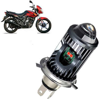 AUTO PEARL White/Yellow Dual Beam & Flicker Red/Blue Led for Flame DS 125 Fog Lamp Motorbike LED for TVS (12 V, 35 W)(Flame DS125, Pack of 1)