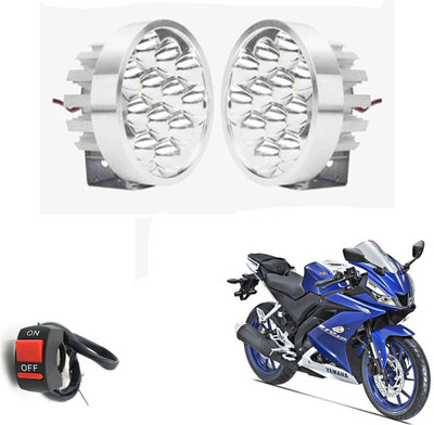 REPLEY silver-12led-2+btn-231 Headlight Car, Motorbike LED for Yamaha (12 V, 35 W)(YZF-R15 S)