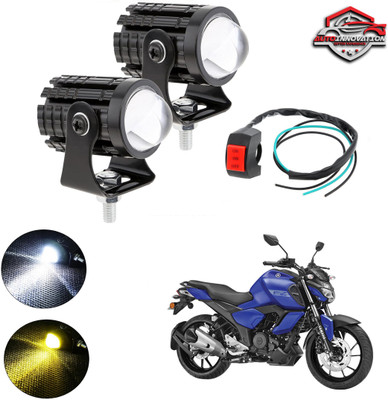 Autoinnovation Universal Mini Drive LED Fog Light Double Color_55 Fog Lamp Motorbike LED for Yamaha (12 V, 20 W)(FZ S V3.0 FI)