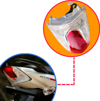 Y retail Apache RTR 160/180 , Back Light, Brake Light, Tail Light with LED Bulb Tail Light Motorbike LED for TVS (12 V, 5 W)(Apache RTR 160, Pack of 1)