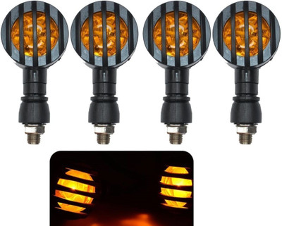 ASRYD Grill Indicator Front, Rear, Side LED Indicator Light Indicator Light Motorbike LED (12 V, 12 W)(Universal For Bike, Pack of 4)