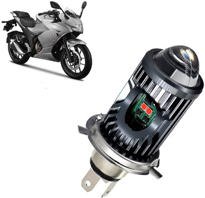 AUTO PEARL White/Yellow Dual Beam & Flicker Red/Blue Led for Gixxer 250 Fog Lamp Motorbike LED for Suzuki (12 V, 35 W)(Gixxer, Pack of 1)