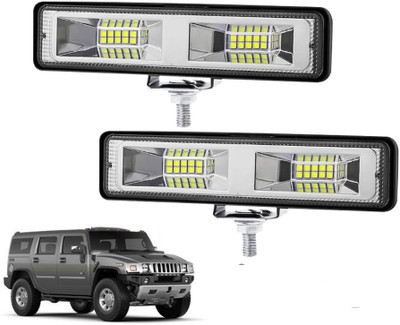 AUTO PEARL 5.7 Inch 48W Auxiliary Light Bar White Color Work Spot Light for Car A168 Fog Lamp Car LED (12 V, 48 W)(Hummer H2, Pack of 2)