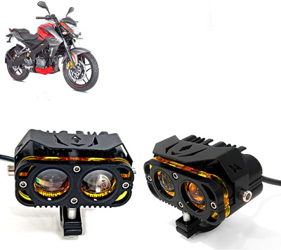 AUTO PEARL 2Lens LED White/Yellow/Red High Beam Led with Flashing for Pulsar 180 NSBS6 Fog Lamp Motorbike LED for Bajaj (12 V, 30 W)(Pulsar 180, Pack of 2)