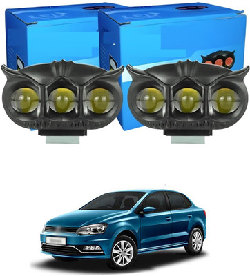 GONAMA Led New Owl Design Motorcycle Spot Light Dual Color Fog Driving Lights sg448 Car Fancy Lights(Multicolor)
