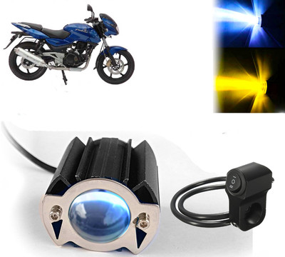 AUTO PEARL Spot Light White & Yellow color Super Bright with one Black Switch A67 Fog Lamp Motorbike LED for Bajaj (12 V, 40 W)(Pulsar 220 DTS-i, Pack of 1)