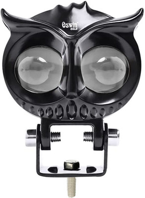 OSWIN GOLD Owl Shape 2 Led Unique Universal Fog Light (White & Amber, 1 Pcs) Fog Lamp Car, Motorbike LED (30 V, 20 W)(Universal For Bike, Universal For Car, Pack of 1)