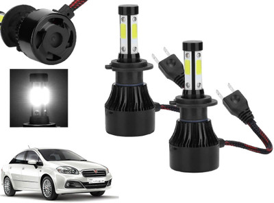 AUTO PEARL 4-Side H7 LED Bulb for Car 80W-12V 3500LM 6000K wide ultra bright light_A88 Headlight Car LED for Fiat (12 V, 80 W)(Linea, Pack of 2)