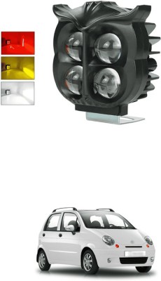 LOVMOTO Universal 4 LED Owl shape Spotlights Fog Lights Hi/Low,Red Angle & Flashing s90 Fog Lamp Car, Motorbike LED for Daewoo (12 V, 30 W)(Matiz, Pack of 1)