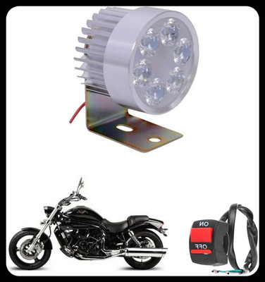 REPLEY BBD-6ledroundsinglebtn0100117-BBD Headlight Motorbike LED for Hyosung (9 V, 9 W)(Aquila Pro 650, Pack of 2)