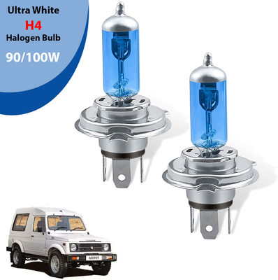 AUTO PEARL H4 Halogen Headlight bulb 90/100W 5000K Ultra White Low/High Beam Bulb (F45) Headlight Car, Truck, Van Halogen (12 V, 100 W)(Gypsy, Pack of 2)