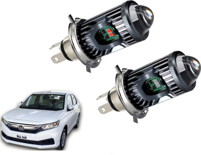 AUTO PEARL White/Yellow Dual Beam & Flicker Red/Blue H4 Led Bulb A014 Headlight Car LED for Honda (12 V, 35 W)(Amaze, Pack of 2)
