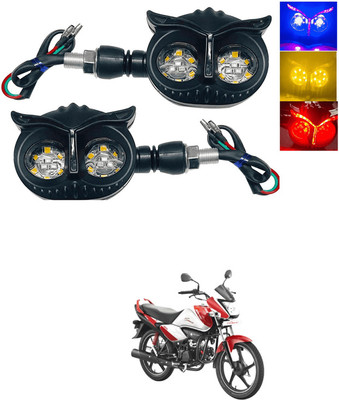 LOVMOTO Front, Rear LED Indicator Light for Hero Splendor NXG(Multicolor)