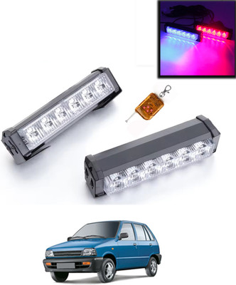 MATIES 12V/6LEDPolice Light With Remote Red/Blue Colour For Car-02 Fog Lamp Car LED for Maruti Suzuki (12 V, 55 W)(Universal For Car, Pack of 1)