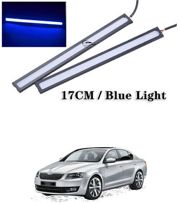 LOVMOTO COB LED Strip DRL Driving Daytime Running Light 344 Car Fancy Lights(Blue)