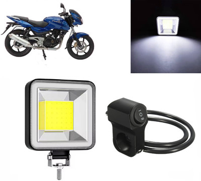 AUTO PEARL Mini COB DRL-Square COB Super Bright White Spotlight with one Black Switch A67 Fog Lamp Motorbike LED for Bajaj (12 V, 20 W)(Pulsar 220 DTS-i, Pack of 1)