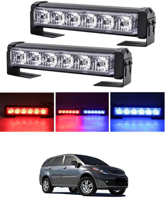 MATIES 12V/6LED Police Light Blue/Red with Remote Police Flash Light For Car-22 Fog Lamp Car LED for Tata (12 V, 55 W)(Aria, Pack of 1)