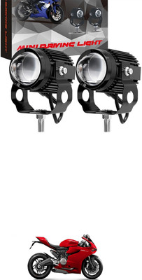 GONAMA Motorcycle LED Driving Fog Light 40W White and Amber LED Projector Light sg417 Interior Light Car, Motorbike LED for Piaggio (12 V, 40 W)(Vespa, Pack of 2)