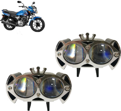 AUTO PEARL 2-Lens DevilEye Dual Color Crown Emitting Diode Led for Saluto RXBS6 Fog Lamp Motorbike LED for Yamaha (12 V, 12 W)(Saluto, Pack of 2)
