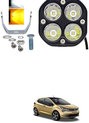 LOVMOTO Universal 4 INCH 40W Squire Led Driving Fog Lights White Yellow Light S370 Dash Light Car, Motorbike LED for Tata (12 V, 40 W)(Aria, Pack of 1)